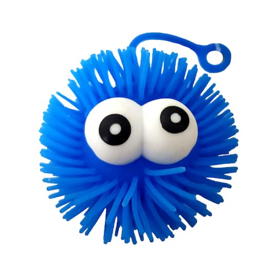 Assorted Light-Up Puffer Ball with Eyes, 1pc.